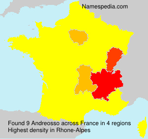 Surname Andreosso in France Surname Andreosso in France