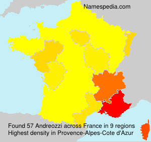 Surname Andreozzi in France Surname Andreozzi in France