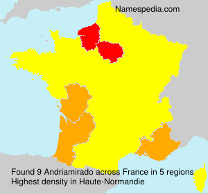 Surname Andriamirado in France Surname Andriamirado in France