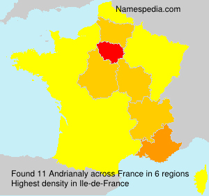 Surname Andrianaly in France Surname Andrianaly in France