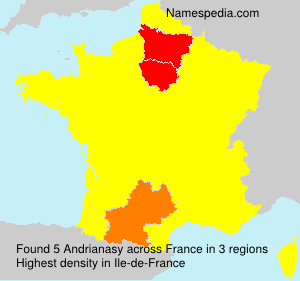 Surname Andrianasy in France Surname Andrianasy in France