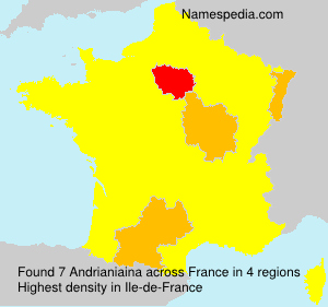 Surname Andrianiaina in France