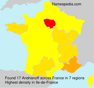 Surname Andrianoff in France Surname Andrianoff in France