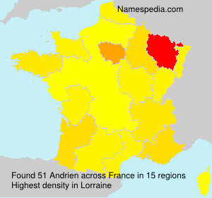 Surname Andrien in France Surname Andrien in France