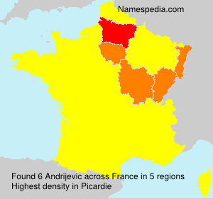 Surname Andrijevic in France Surname Andrijevic in France