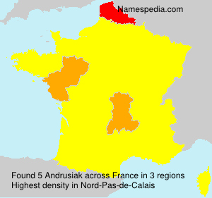 Surname Andrusiak in France