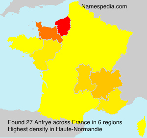 Surname Anfrye in France Surname Anfrye in France