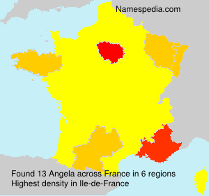Surname Angela in France Surname Angela in France