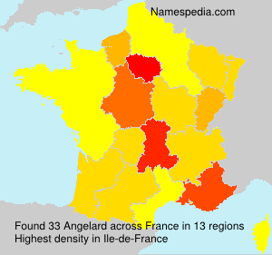 Surname Angelard in France Surname Angelard in France