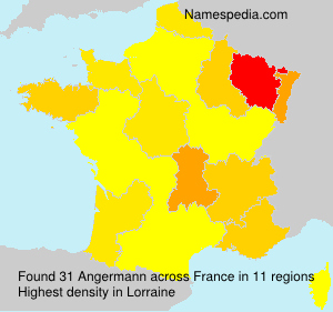 Surname Angermann in France Surname Angermann in France
