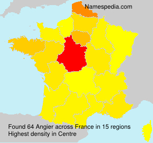 Surname Angier in France Surname Angier in France