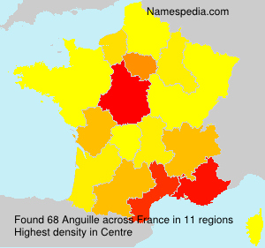 Surname Anguille in France Surname Anguille in France