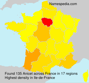 Surname Anicet in France Surname Anicet in France