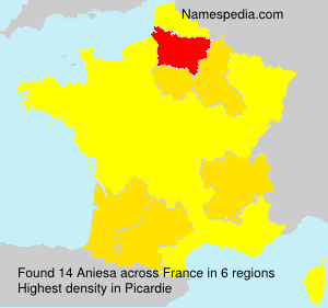 Surname Aniesa in France Surname Aniesa in France