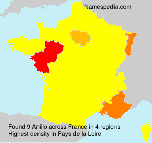 Surname Anillo in France Surname Anillo in France