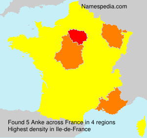 Surname Anke in France Surname Anke in France