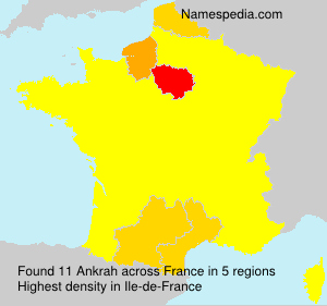 Surname Ankrah in France