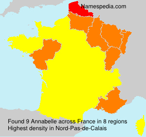 Surname Annabelle in France Surname Annabelle in France