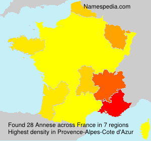 Surname Annese in France Surname Annese in France
