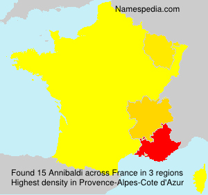 Surname Annibaldi in France Surname Annibaldi in France