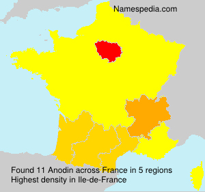 Surname Anodin in France