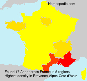 Surname Anor in France Surname Anor in France