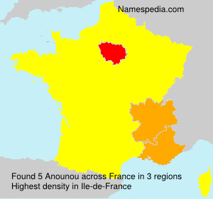 Surname Anounou in France Surname Anounou in France