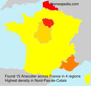 Surname Anscutter in France Surname Anscutter in France
