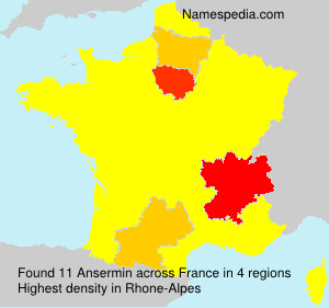 Surname Ansermin in France