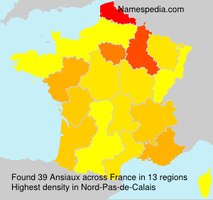 Surname Ansiaux in France Surname Ansiaux in France