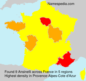 Surname Ansinelli in France Surname Ansinelli in France