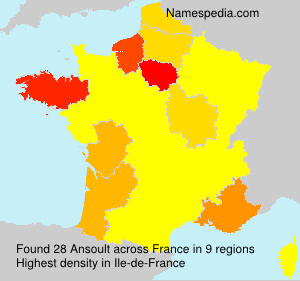 Surname Ansoult in France Surname Ansoult in France