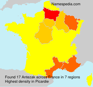 Surname Antezak in France Surname Antezak in France