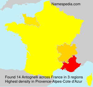 Surname Antognelli in France Surname Antognelli in France