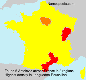 Surname Antolovic in France Surname Antolovic in France