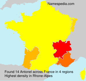Surname Antonel in France Surname Antonel in France