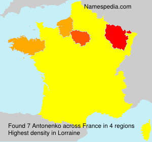 Surname Antonenko in France
