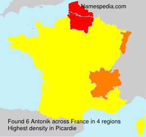 Surname Antonik in France Surname Antonik in France