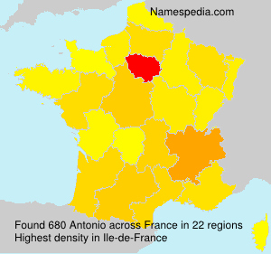 Surname Antonio in France