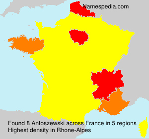 Surname Antoszewski in France Surname Antoszewski in France