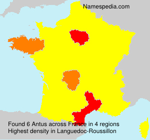 Surname Antus in France Surname Antus in France