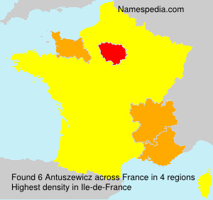Surname Antuszewicz in France Surname Antuszewicz in France
