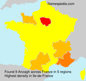 Surname Anzagh in France Surname Anzagh in France