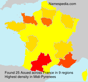 Surname Aoued in France Surname Aoued in France