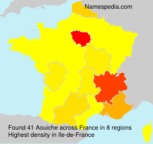 Surname Aouiche in France Surname Aouiche in France