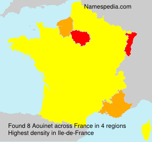 Surname Aouinet in France Surname Aouinet in France