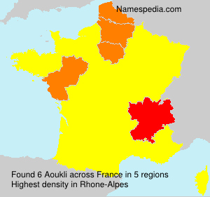 Surname Aoukli in France Surname Aoukli in France
