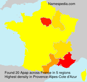 Surname Apap in France Surname Apap in France