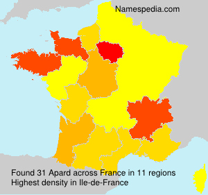 Surname Apard in France Surname Apard in France