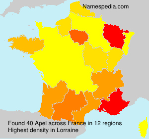 Surname Apel in France Surname Apel in France